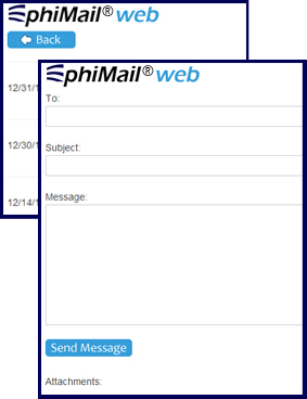 EMR Direct phiMail Screenshot
